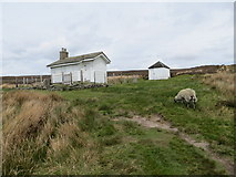 SK0588 : Shooting Cabins on Middle Moor by Peter Wood