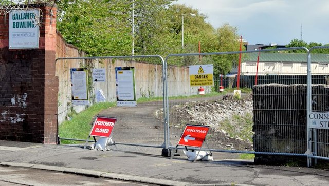 Closed Connswater path, Belfast (May 2015)
