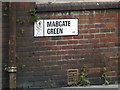 SE3033 : Mabgate Green sign by Geographer