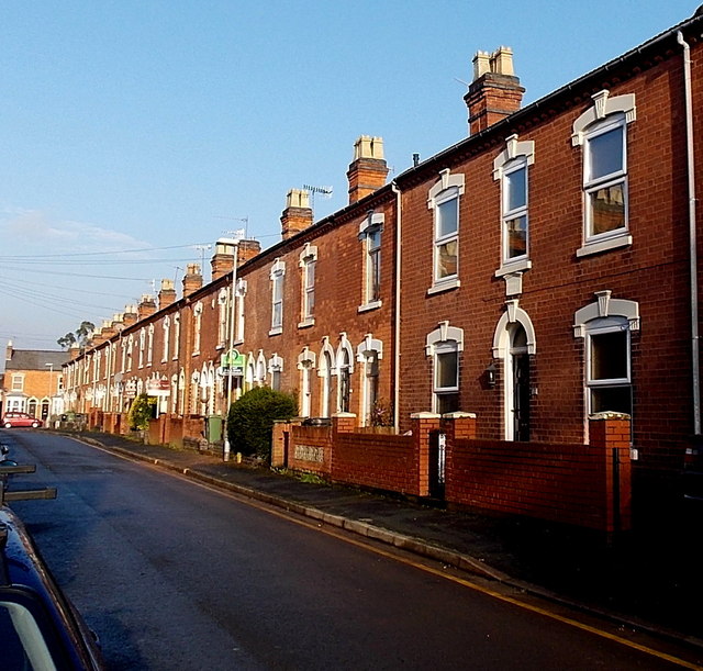 East side of Lowell Street, Worcester © Jaggery :: Geograph Britain and ...