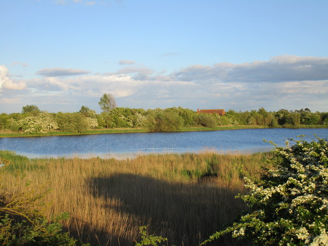 View over a former clay pit