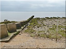 TA3917 : Humber estuary and breakwaters looking out over Easington Clays by Chris Morgan