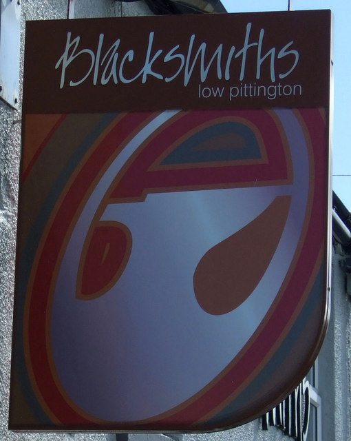 Sign for the Blacksmiths at Low Pittington