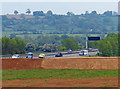 M40 motorway viewed from the A423 Southam Road