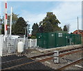 Wem level crossing electricity substation