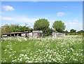 Old sheds behind the church