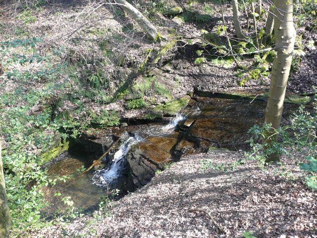 Waterfall on Maple Dean Clough, Norland © Humphrey Bolton :: Geograph ...