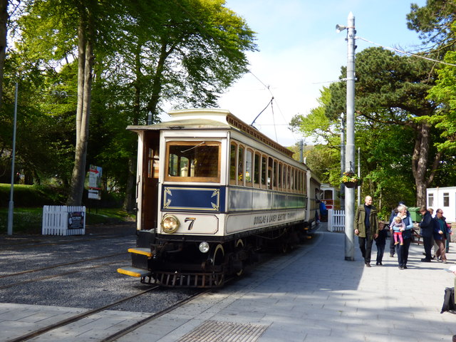 Laxey station, Manx Electric Railway, with car No 7