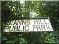 Old sign on St Anns Hill Road, Chertsey