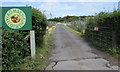 SU3620 : Colourful name sign at an entrance to Romsey Allotments by Jaggery