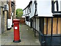 Victorian postbox adjacent to 47-49 High Street, Eton, Windsor, Berkshire