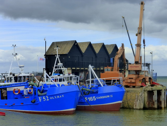 Fishing vessels in Whitstable Harbour