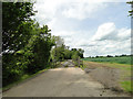 Gated driveway to Oak Tree Farm