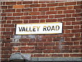 TM4462 : Valley Road sign by Geographer