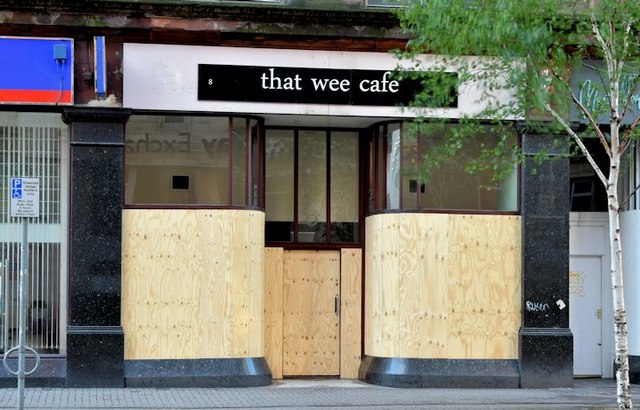 "that wee café", Bedford Street, Belfast (June 2015)