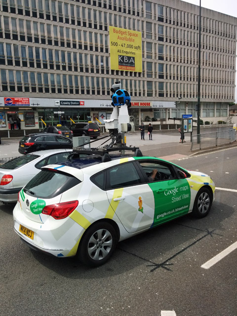 Google Street View car, Crawley © Robin Webster ...