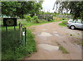 Knatchbull Close entrance to Romsey Allotments