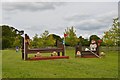 SJ6938 : Brand Hall Horse Trials: cross-country obstacles: The 4 Poster by Jonathan Hutchins