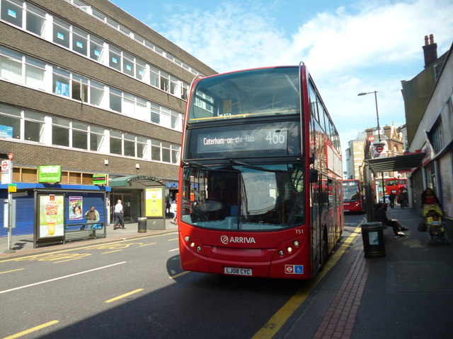 Croydon: Route 466 bus in the High... © Dr Neil Clifton :: Geograph ...