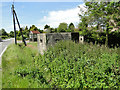 Hexagonal WW2 pillbox beside the A134 at Newton