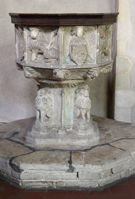 St George, St Cross South Elmham - Font © John Salmon :: Geograph ...