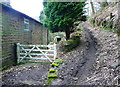 Junction of Sowerby Bridge FP85 with Dye House lane (11), Norland