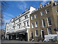 Buildings on the north side of Islington Green