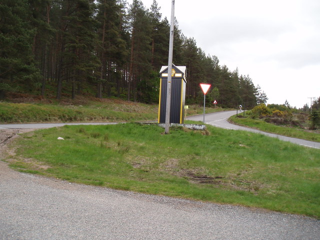AA Telephone box between Fettercairn and Banchory