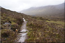 NG9447 : Path Approaching Coire Fionnaraich Bothy by jeff collins