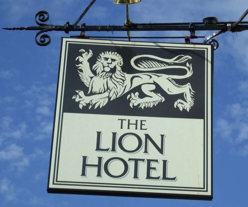 Sign for the Lion Hotel, Buckden © JThomas cc-by-sa/2.0 :: Geograph ...