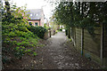 Cobbled path down to Oldfield Road