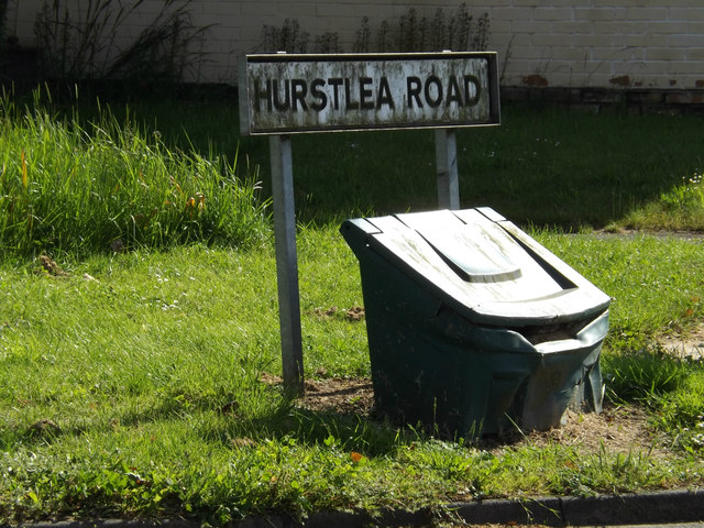 Hurstlea Road sign