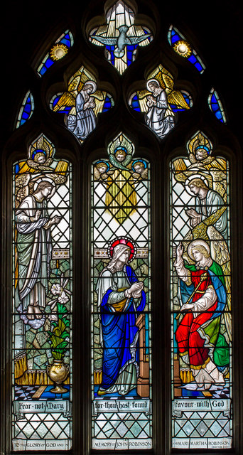 Stained glass window, St Andrew's church, Helpringham