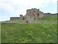 Ruins of Tynemouth Castle from Pier Road