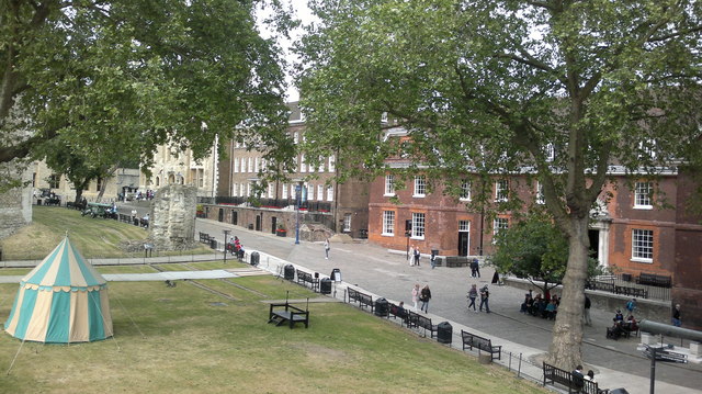 View of Waterloo Block from the Tower of London #2