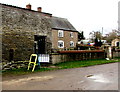 Black postbox in a Cleeve Farm wall, Cleeve