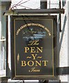 Sign of the Pen-y-Bont Inn