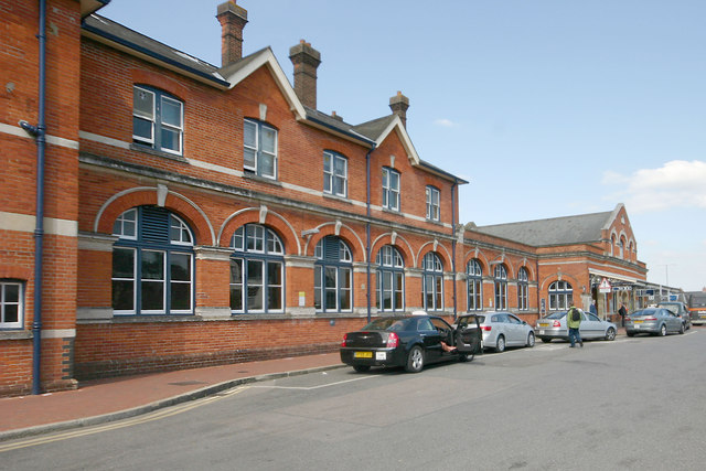 Western frontage of former London & South Western Railway (LSWR) station, Salisbury