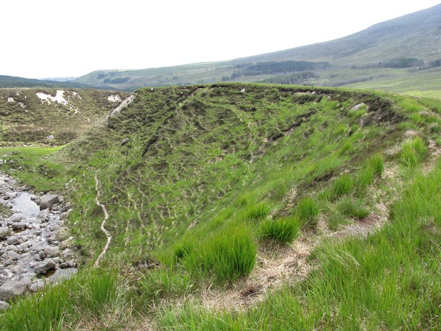 Soil Creep In The Entrenched Section Of Eric Jones Geograph Ireland