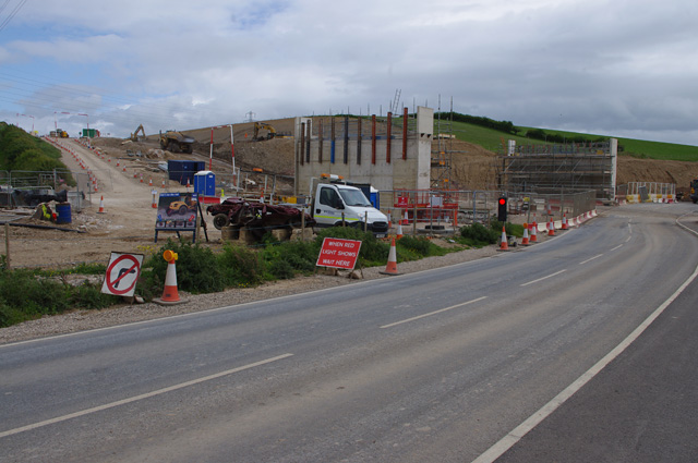 Lancaster Road Bridge construction (A6)