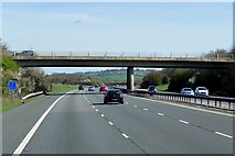 SP6209 : Northbound M40, Menmarsh Road Bridge by David Dixon