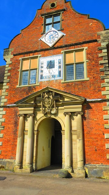 Arbury Hall stables, detail of central gable