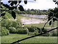 Quarry view between trees