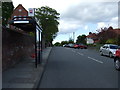 Bus stop and shelter on Ettrick Grove