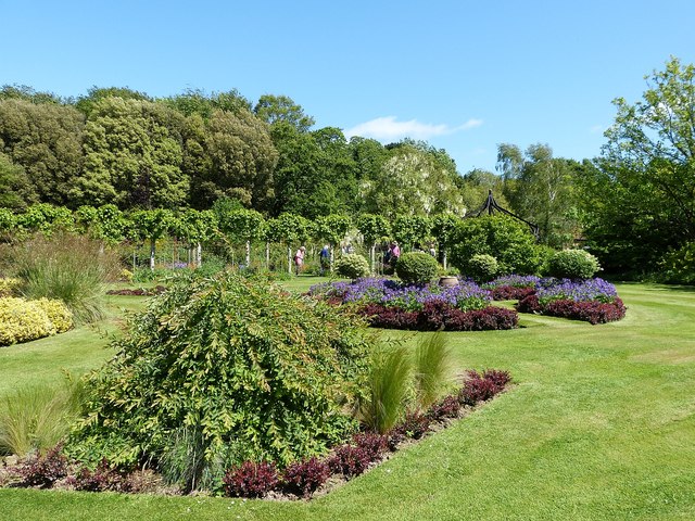 Rymans - Ornamental Flower Beds And Lawn © Rob Farrow :: Geograph 