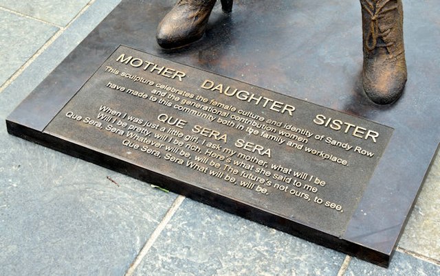"Mother Daughter Sister" sculpture, Sandy Row, Belfast - June 2015(4)