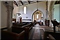 SU8011 : Stoughton: St. Mary's Church: Looking across the nave from south to north transept by Michael Garlick