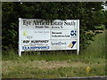 TM1274 : Eye Airfield Estate South sign by Geographer