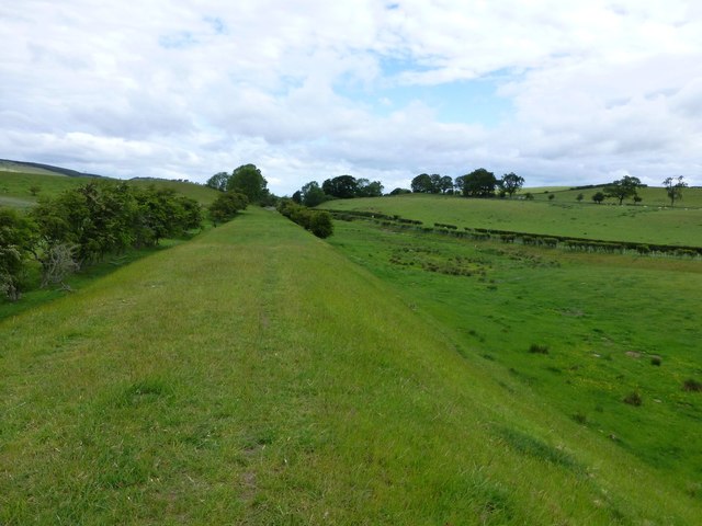 Track bed of the Alnwick to Cornhill railway
