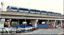 J3474 : Train, Corporation Street, Belfast (June 2015) by Albert Bridge
